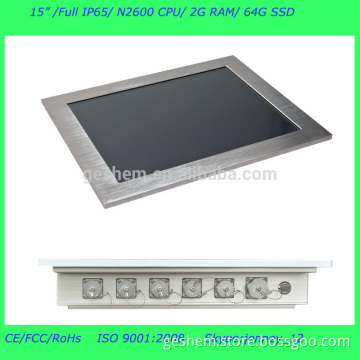 Chinese high quality 15 inches IP65 waterproof industrial pc